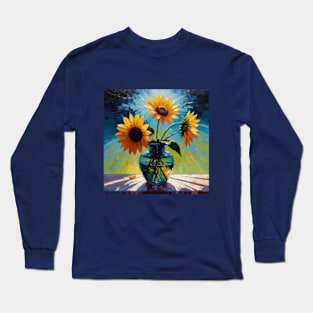 Radiant Sunflowers Long Sleeve T-Shirt